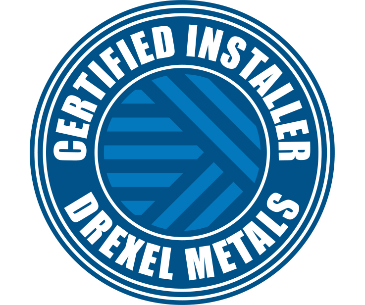 Drexel Metals Certified Installer Logo | United Roofing & Contracting, LLC - Florida Roof Installations and Repairs
